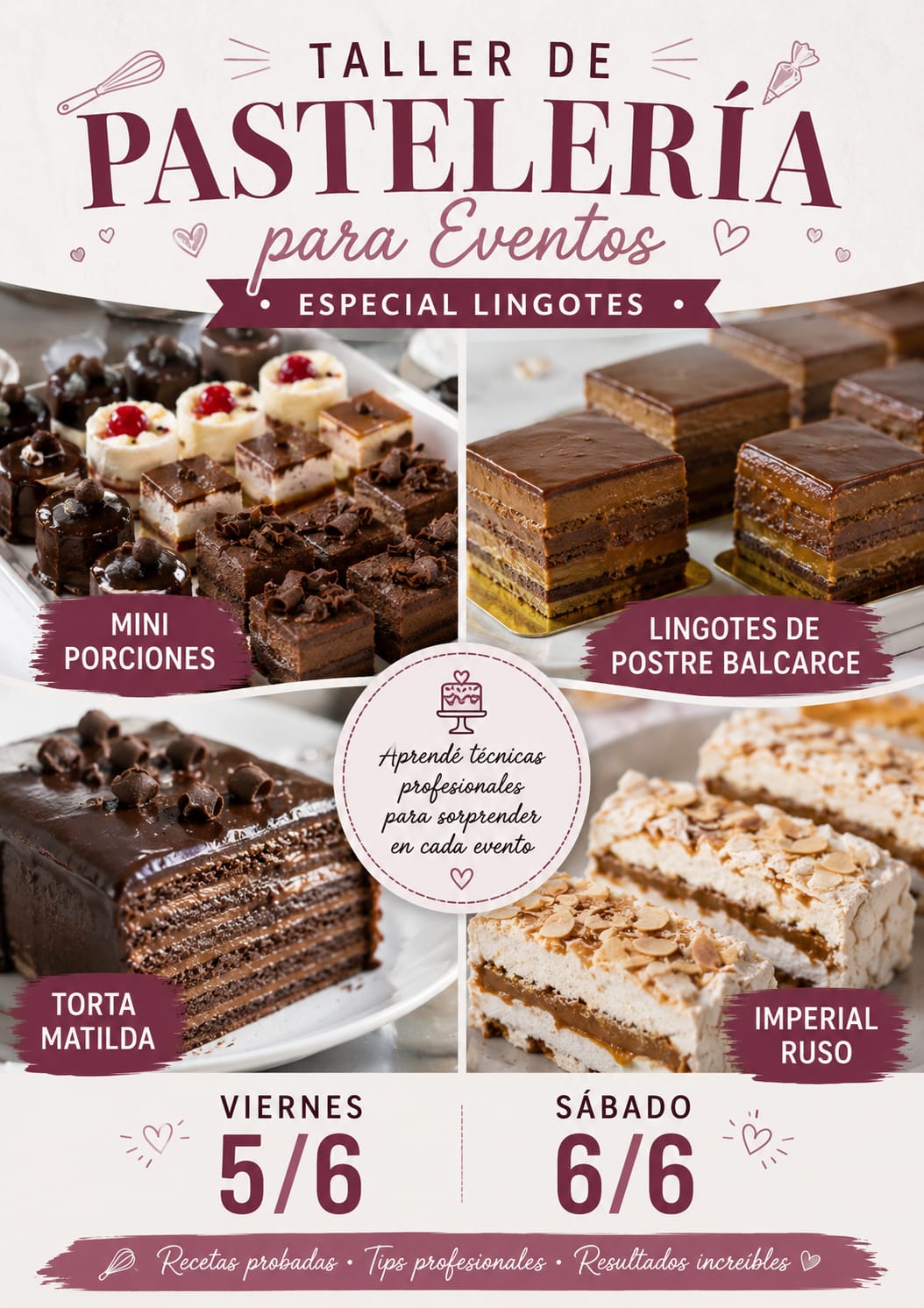Taller de Pastelería para Eventos